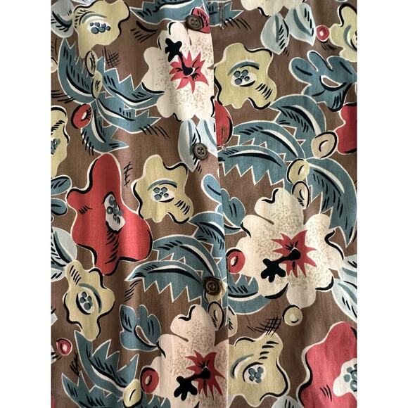 Vintage Reyn Spooner Men's Floral Print Hawaiian Button Down Shirt Size L - Picture 3 of 6